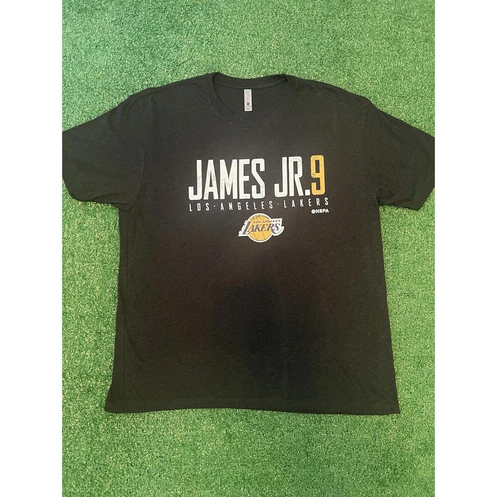 Lebron James Jr Mens Premium 500 Level T-Shirt - Los Angeles Lackers